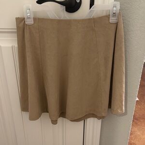 Forever 21 Tan Mini Skirt